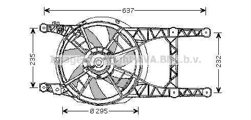 AVA QUALITY COOLING Ventilaator,mootorijahutus RT7531